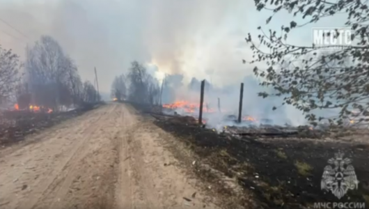 Сгорело 25 домов в деревне Бурдёнок