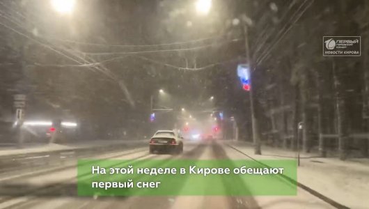 Первый снег выпадет на этой неделе