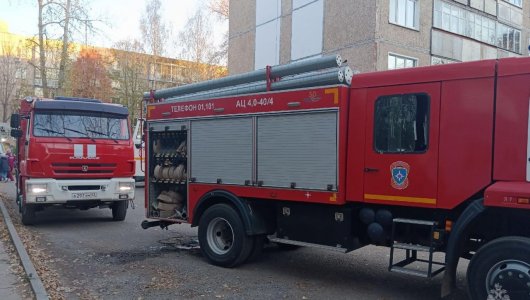 В кировской пятиэтажке горела квартира, когда дома никого не было